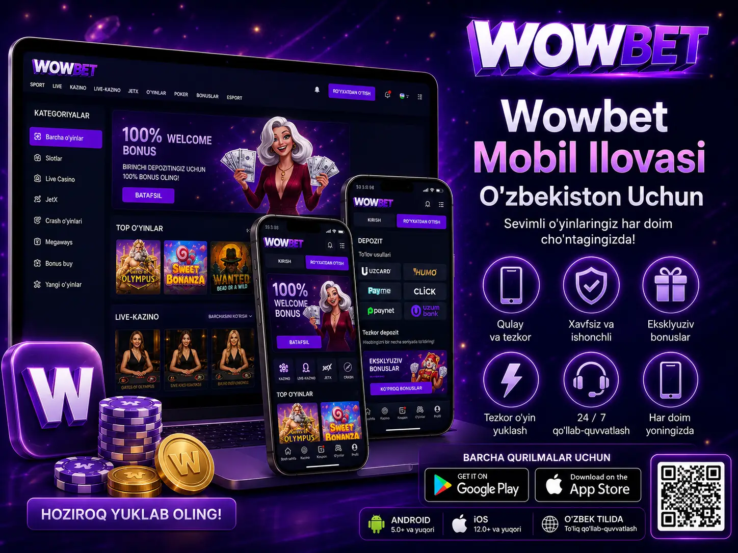 Wowbet O'zbekiston Mobil Ilova