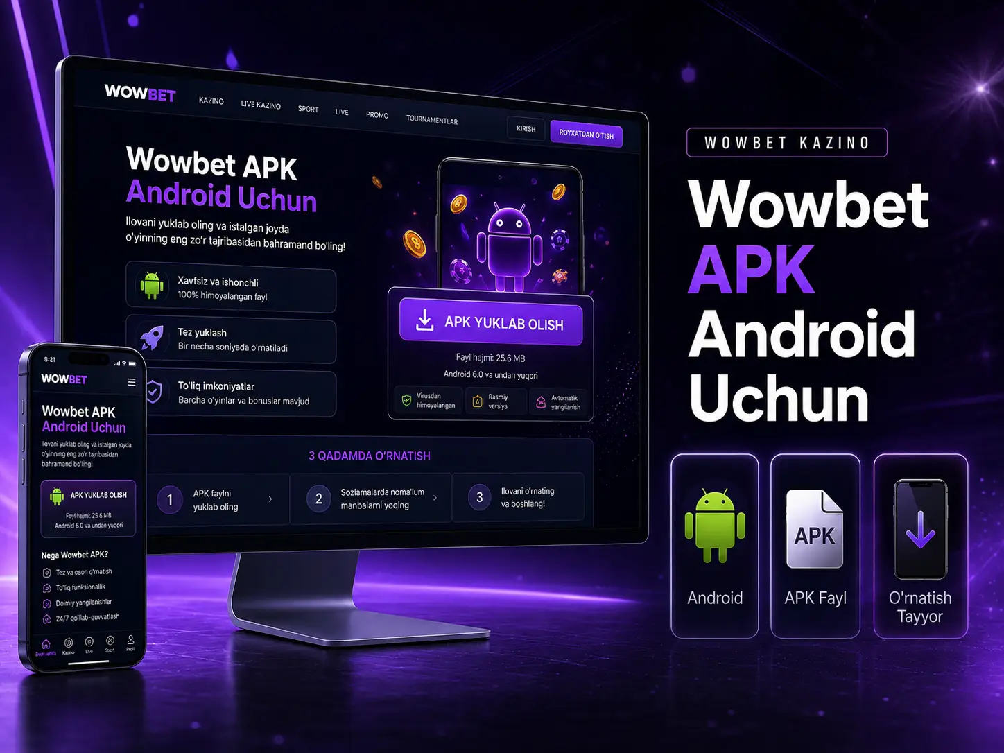Wowbet APK Android Uchun
