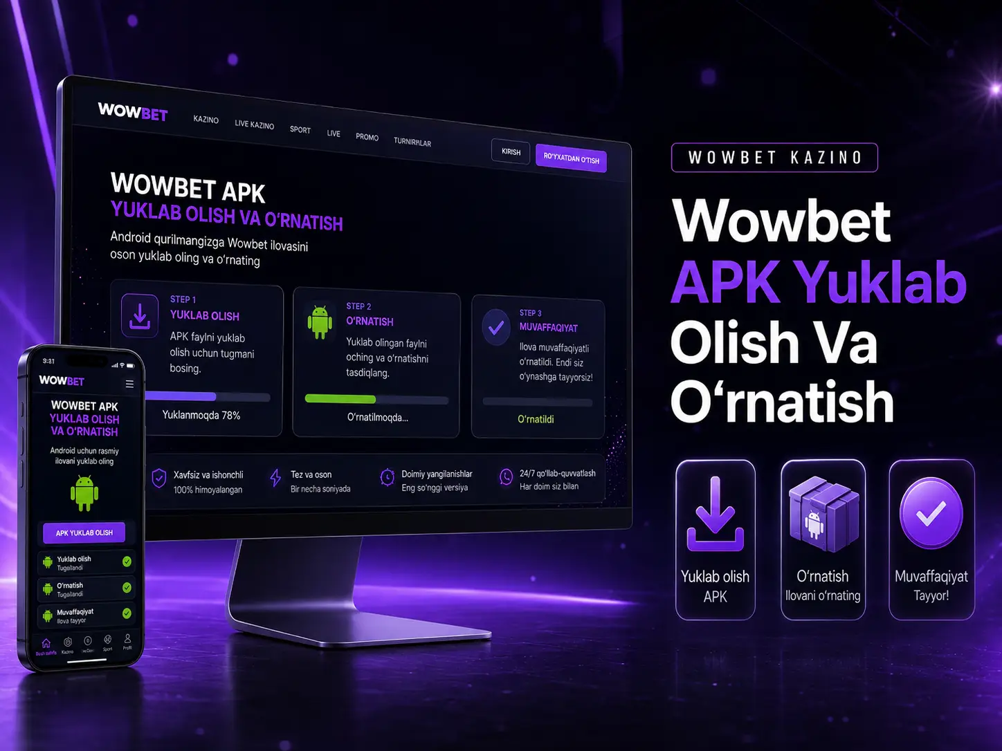 Wowbet APK Yuklab Olish Va O'rnatish