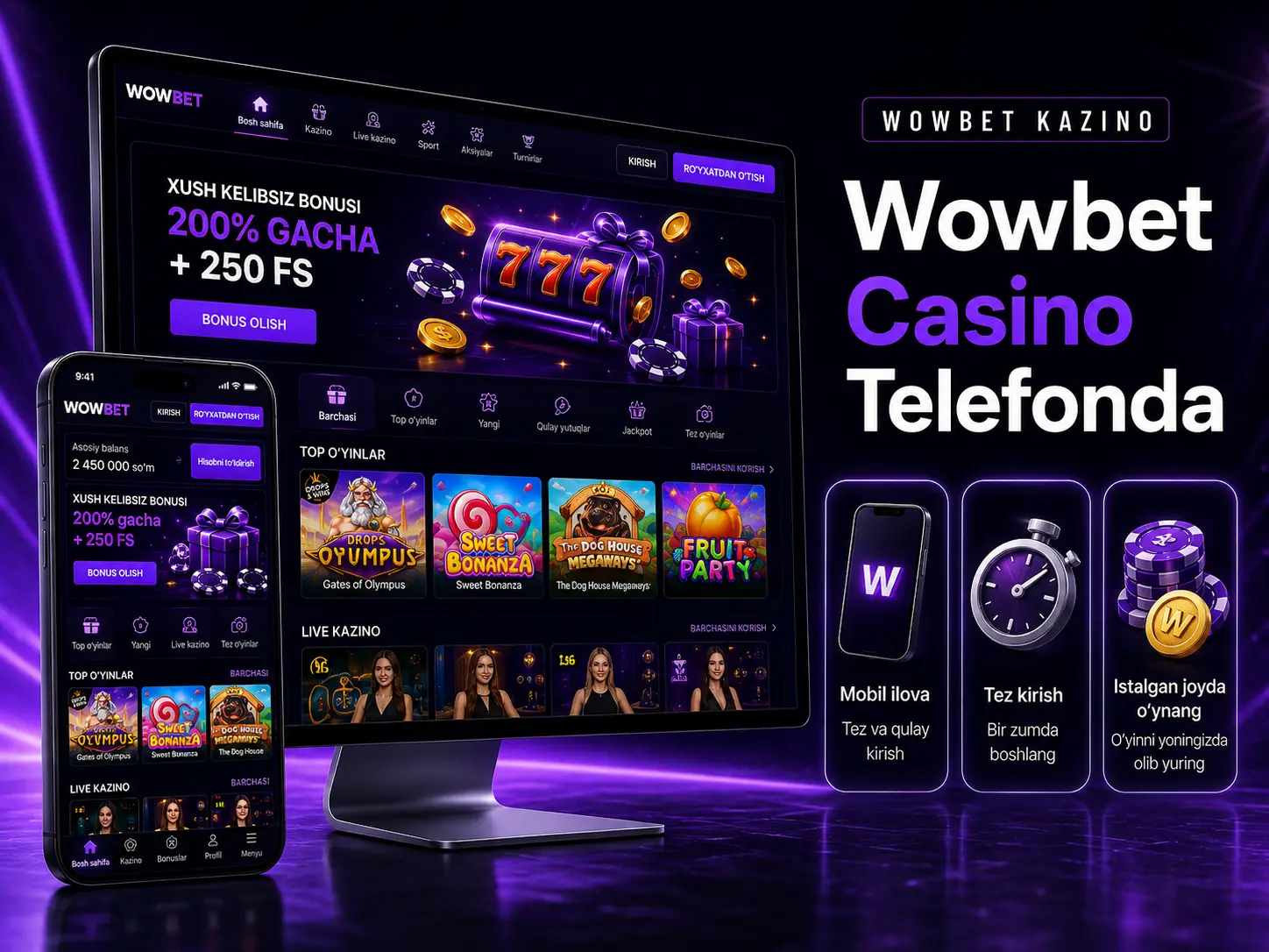 Wowbet Casino Telefonda
