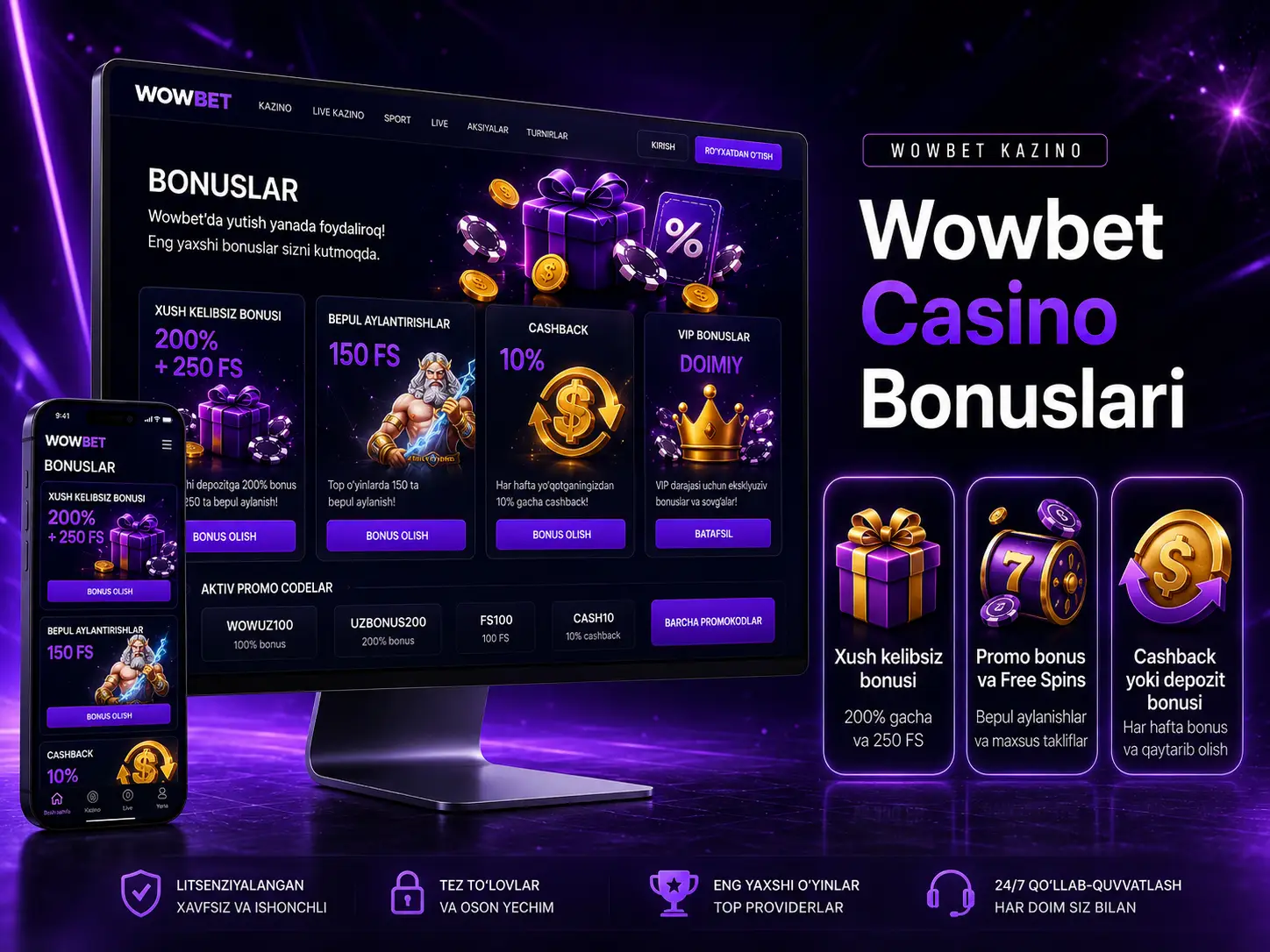 Wowbet Casino Bonuslari