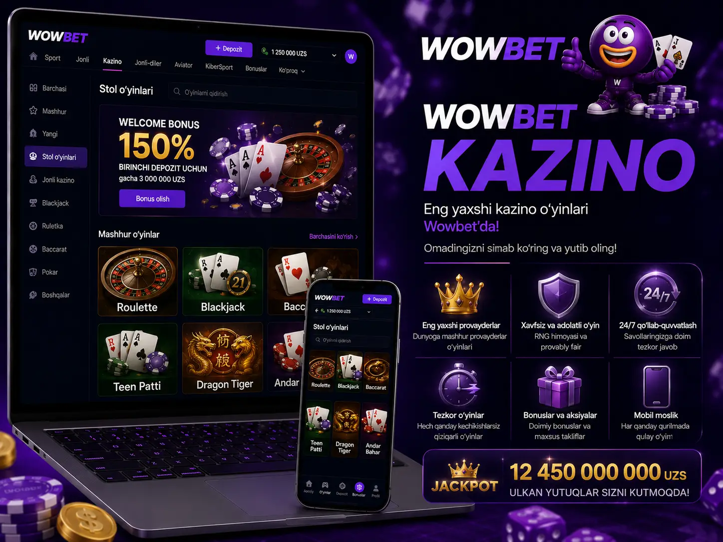 Wowbet Jonli Kazino